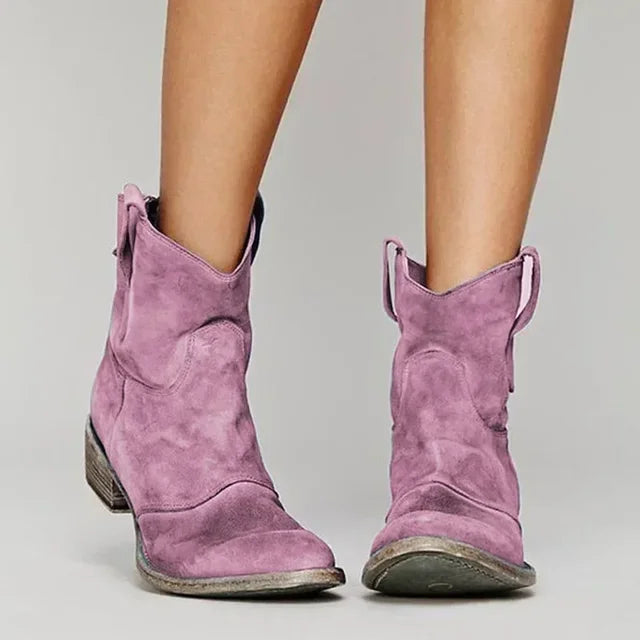 Women's Western Cowboy Ankle Boots