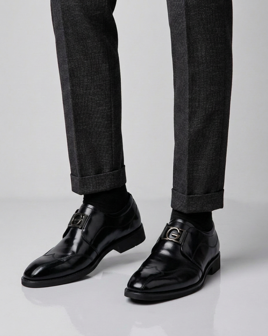 Men's Buckle Slip-On Loafers