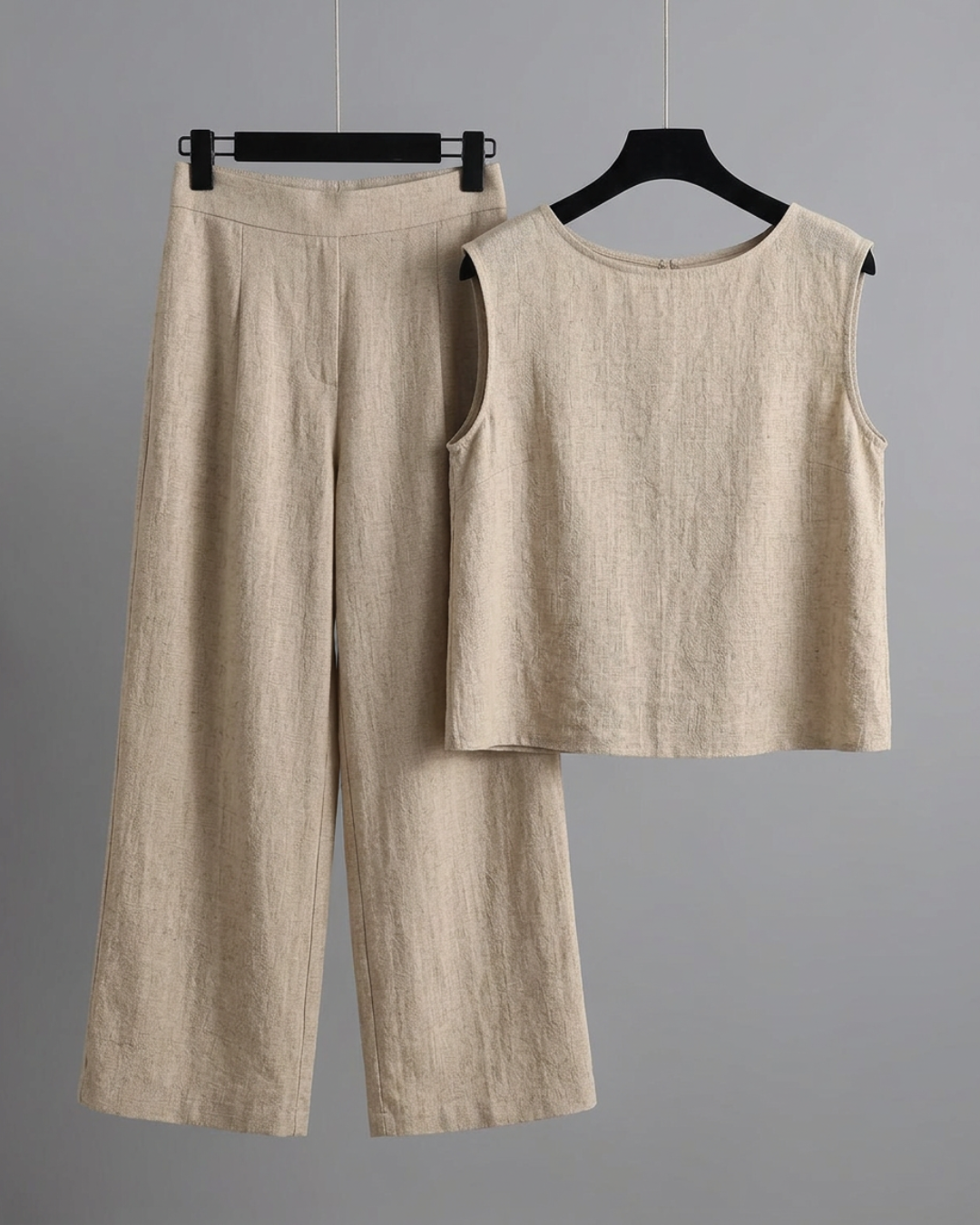 Women's Sleeveless Wide Leg Co-Ord Set