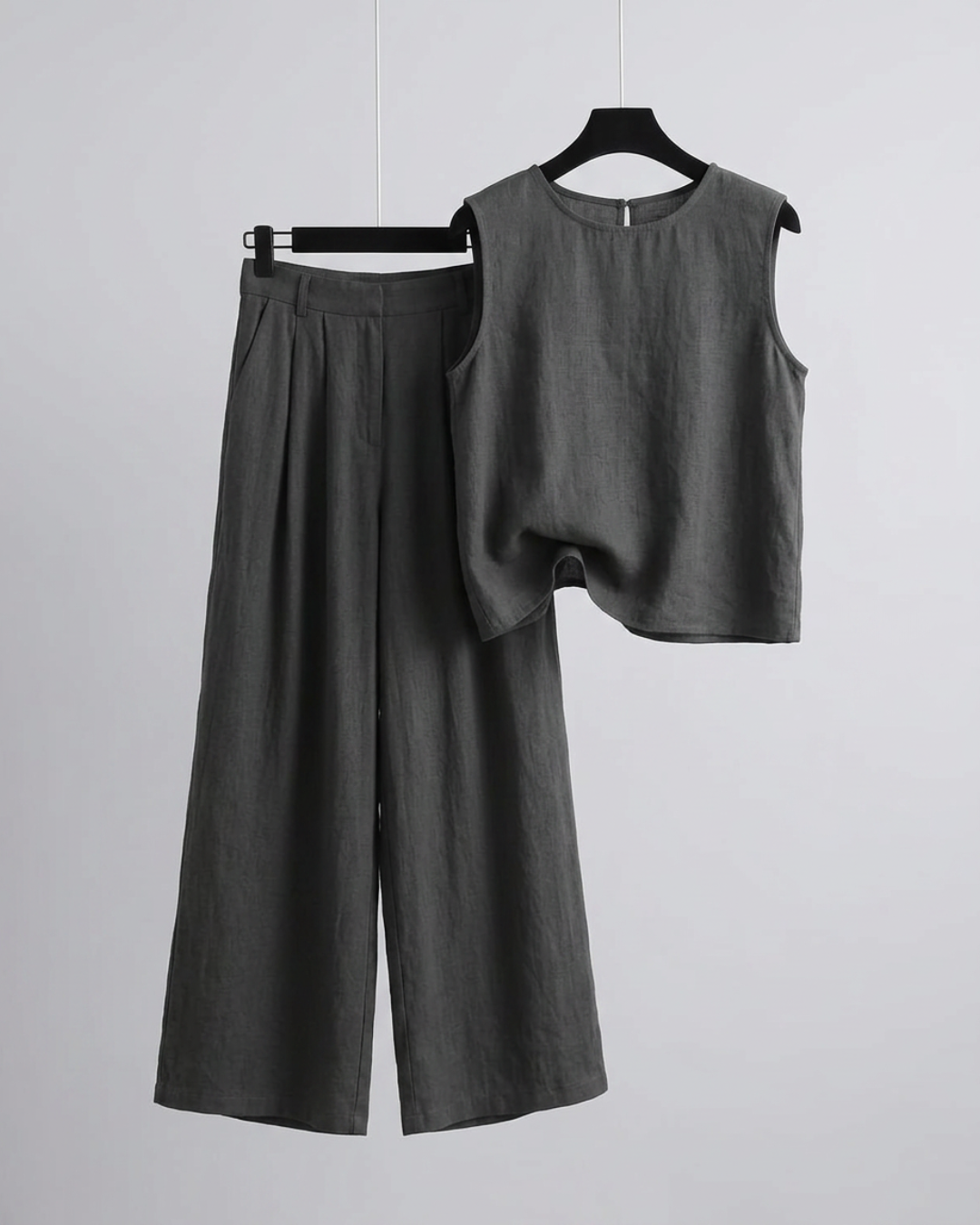 Women's Sleeveless Wide Leg Co-Ord Set