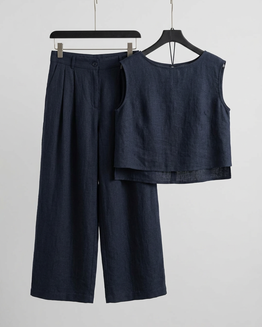 Women's Sleeveless Wide Leg Co-Ord Set