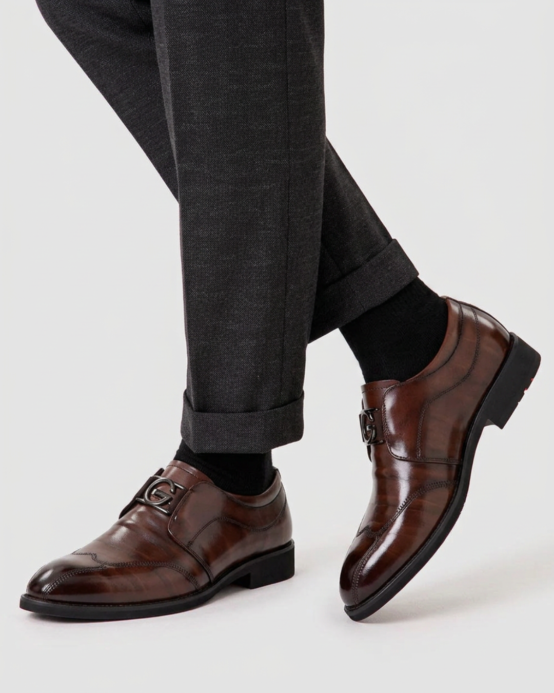 Men's Buckle Slip-On Loafers