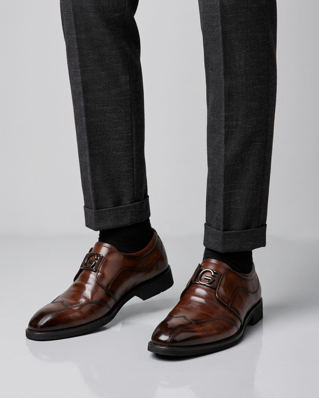 Men's Buckle Slip-On Loafers