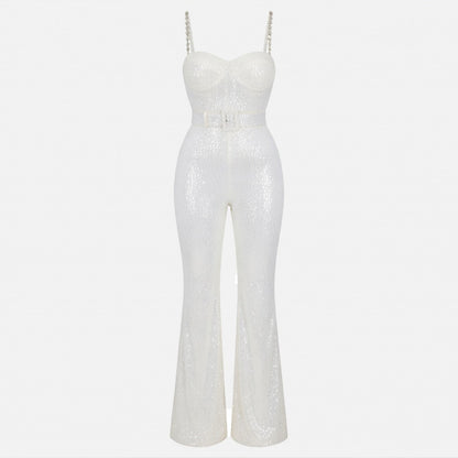 Veloire | Women’s Jumpsuit Belted Waist