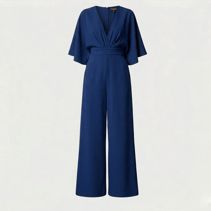 Women's V-Neck Wide Leg Jumpsuit Formal Evening
