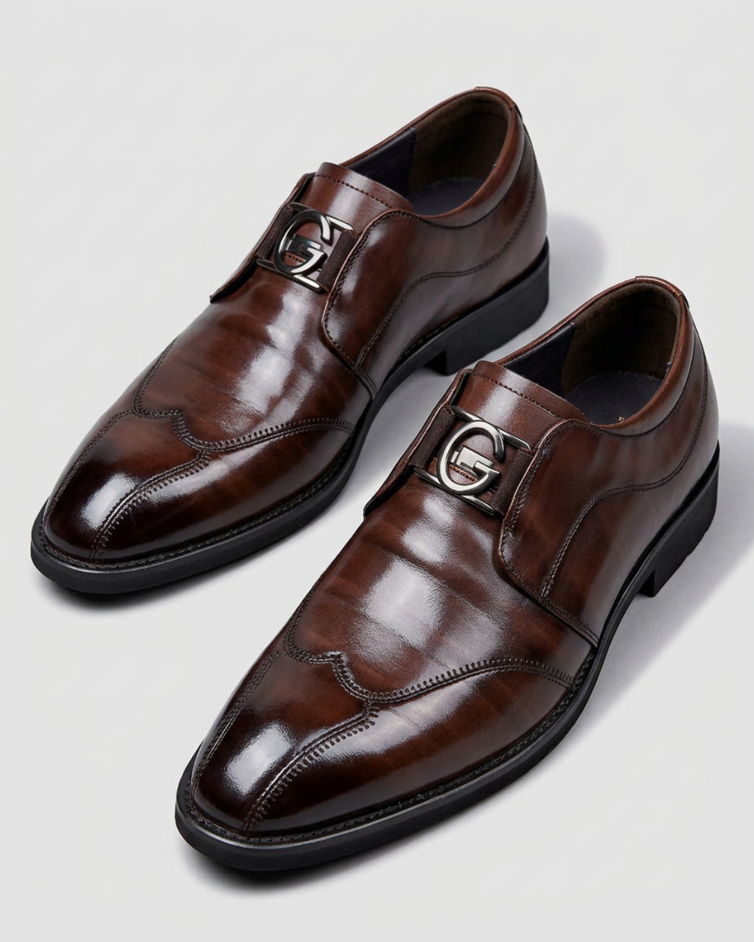 Men's Buckle Slip-On Loafers