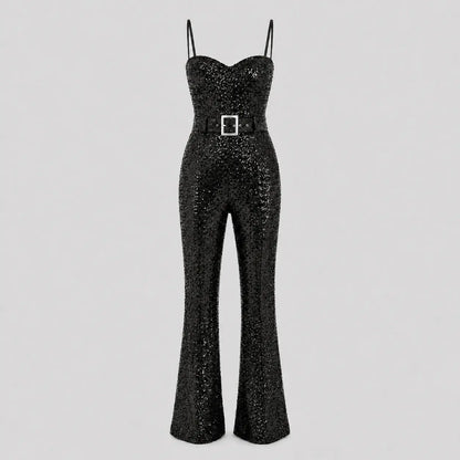 Veloire | Women’s Jumpsuit Belted Waist