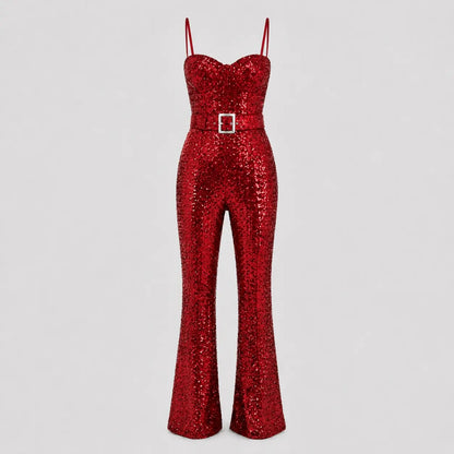 Veloire | Women’s Jumpsuit Belted Waist