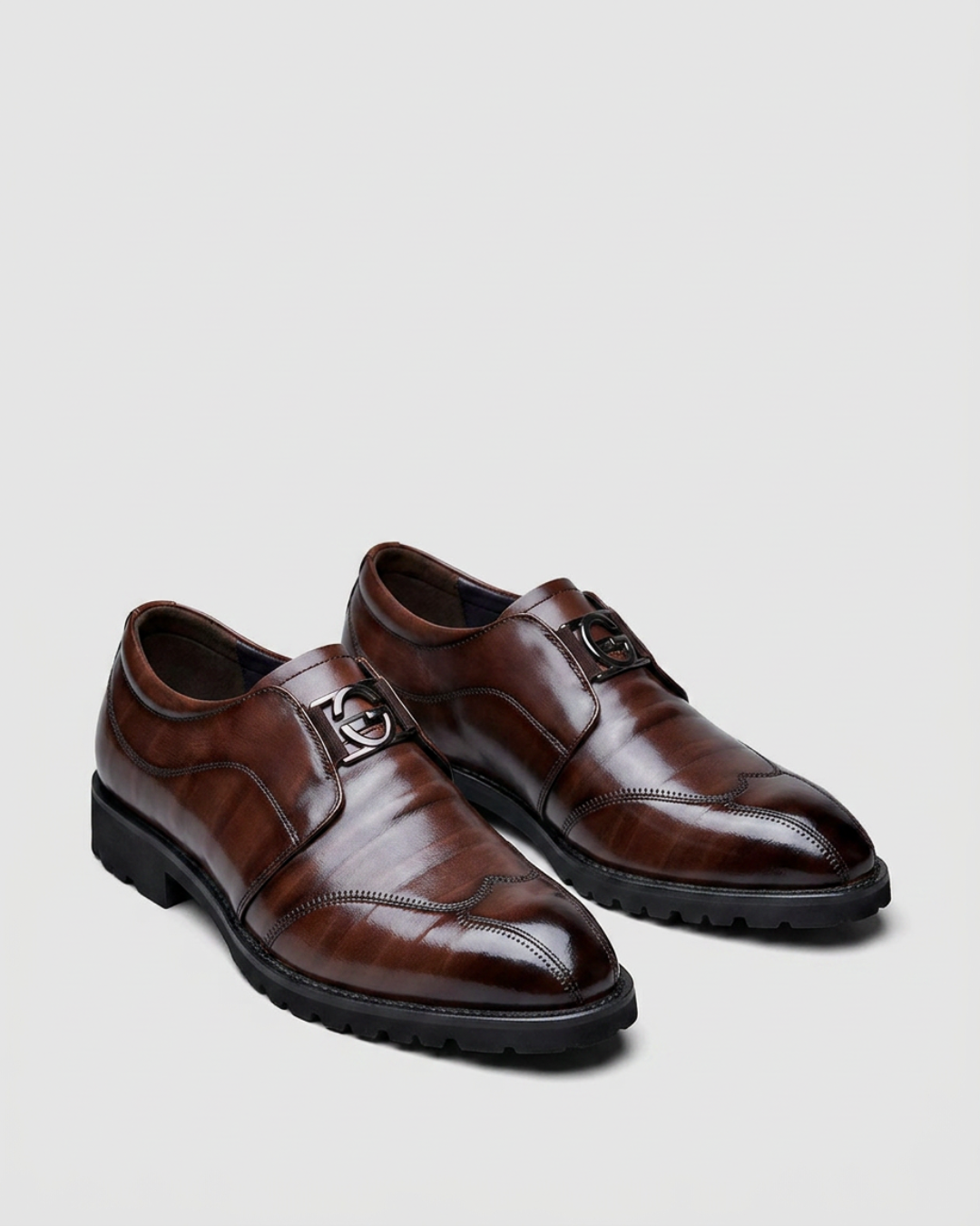 Men's Buckle Slip-On Loafers
