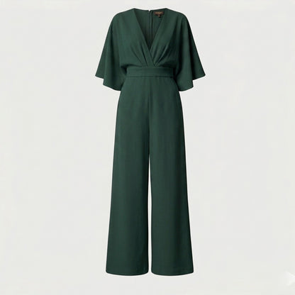 Women's V-Neck Wide Leg Jumpsuit Formal Evening