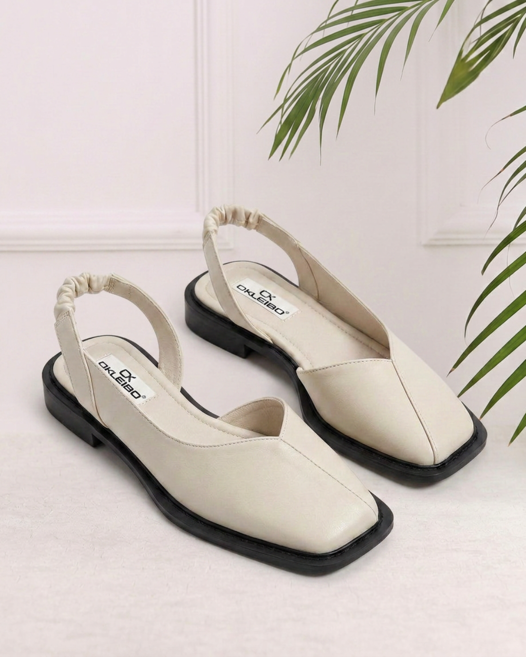 Women's Square Toe Slingback Sandals