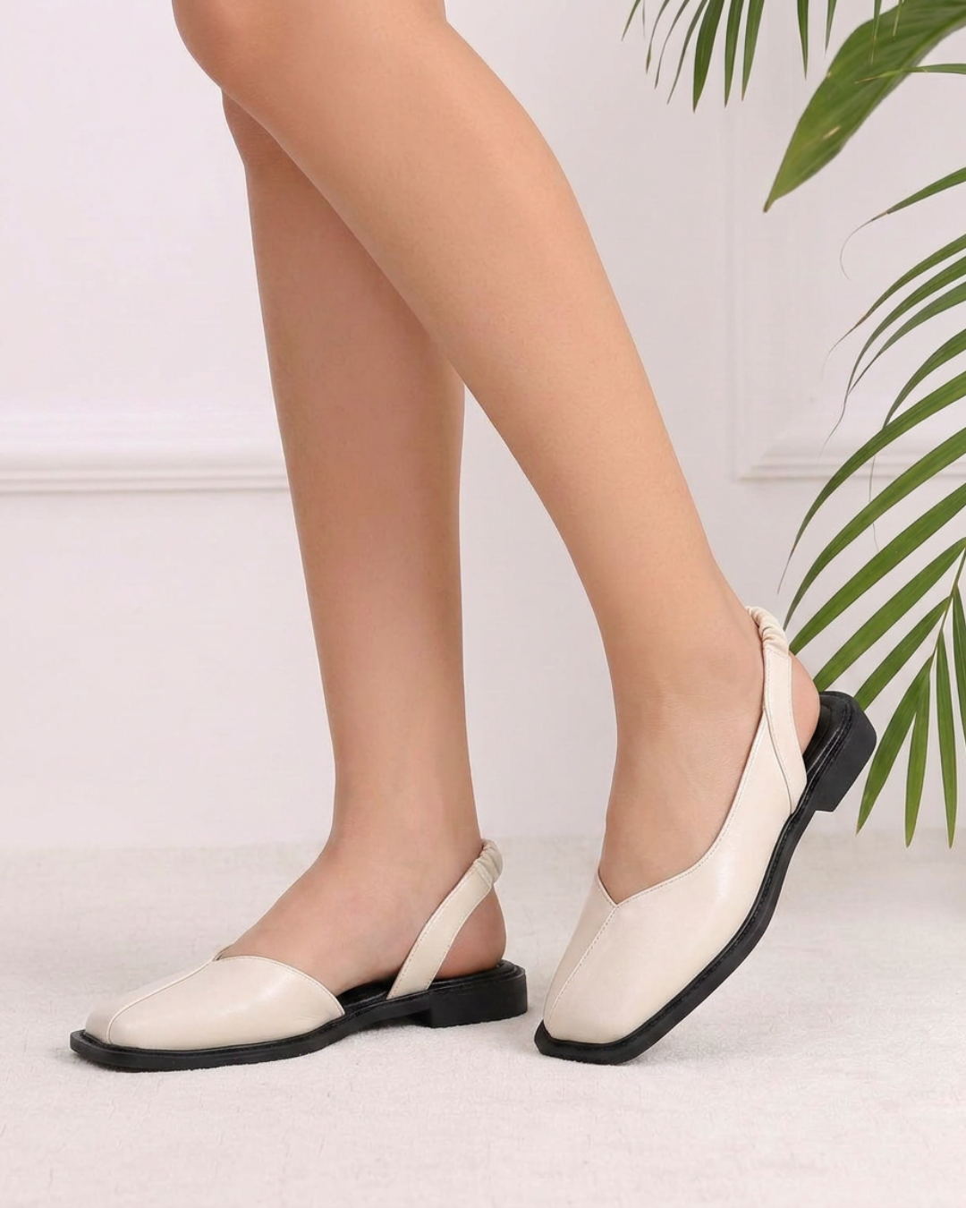 Women's Square Toe Slingback Sandals