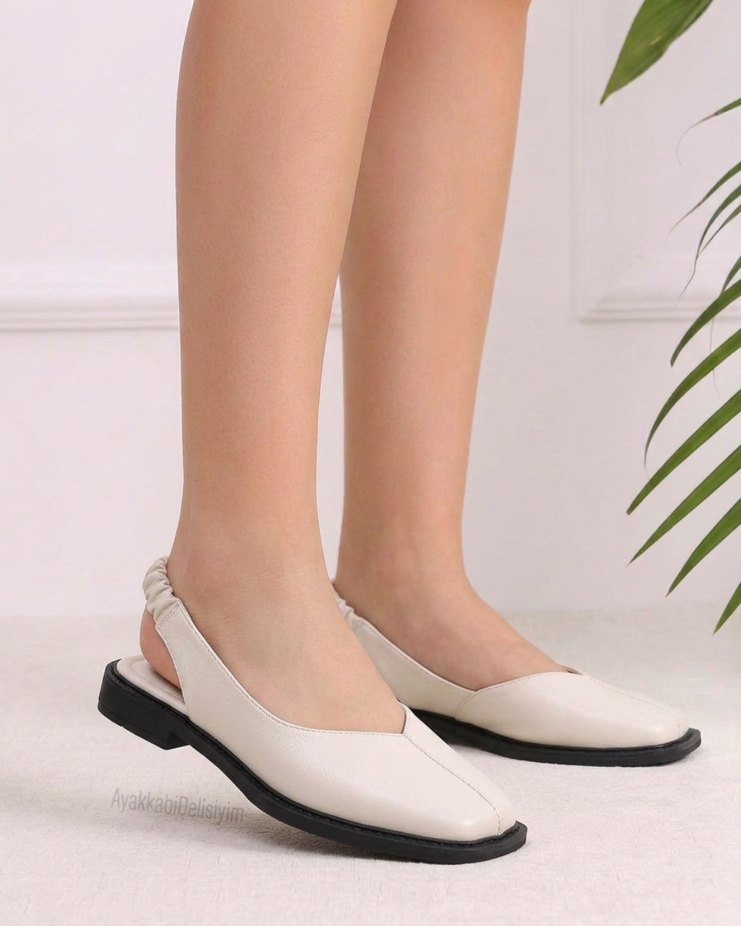 Women's Square Toe Slingback Sandals