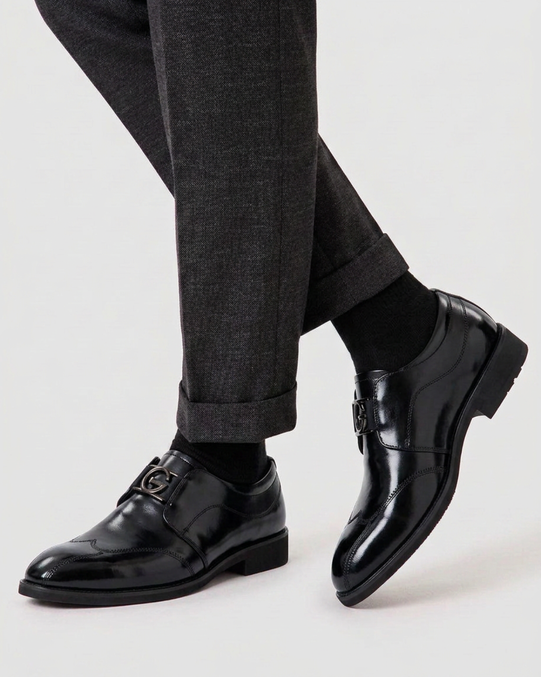 Men's Buckle Slip-On Loafers