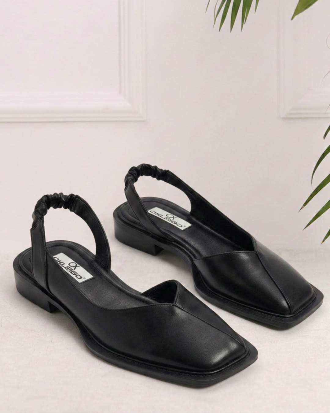 Women's Square Toe Slingback Sandals