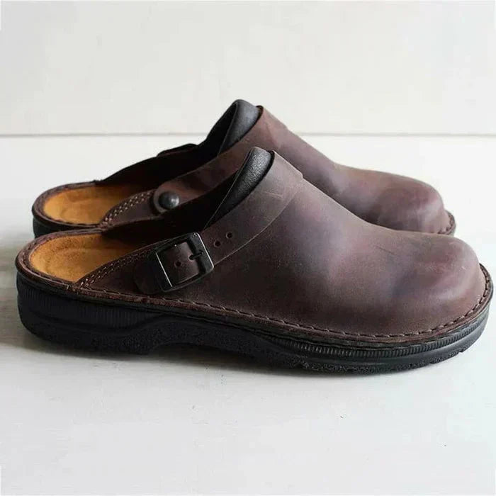 Women's Supportive Comfort Leather Slip On