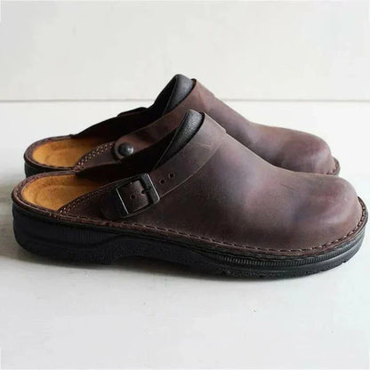 Women's Supportive Comfort Leather Slip On