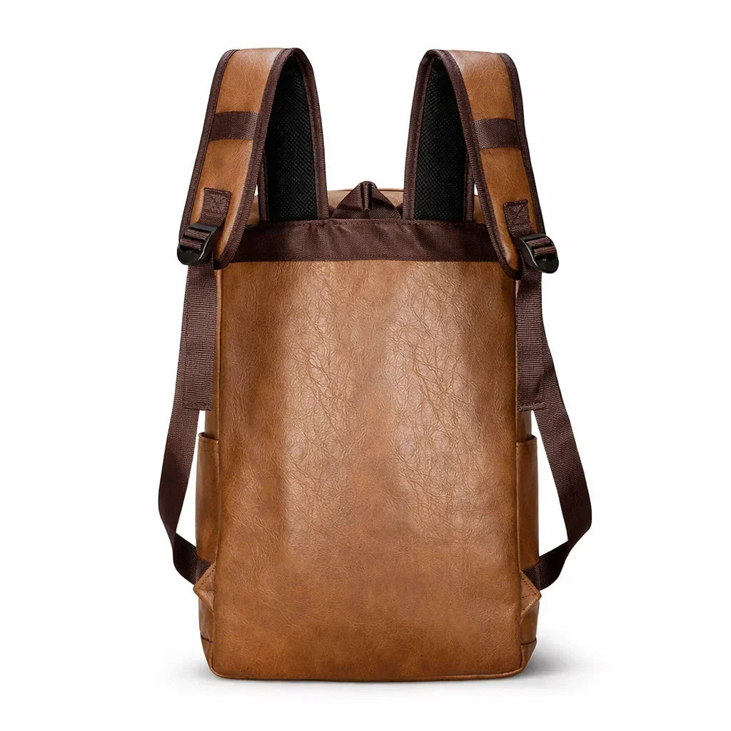 Men's Real Leather Backpack - Survival