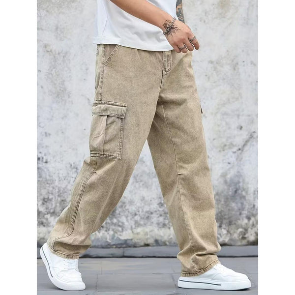 Men's Straight Fit Cargo Jeans