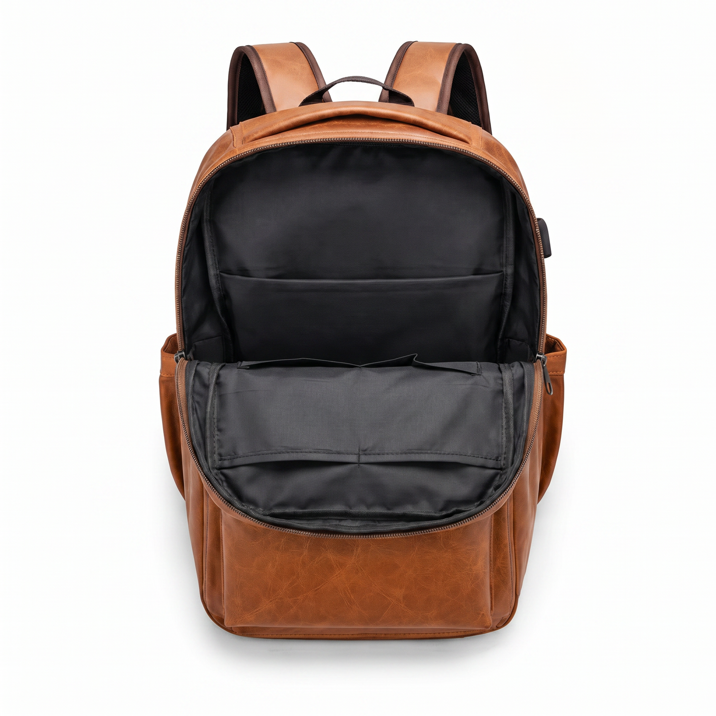 Men's Real Leather Backpack - Oxbridge