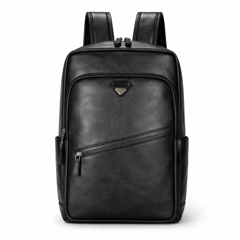 Men's Real Leather Backpack - Survival