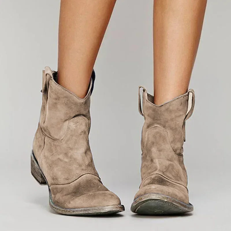 Women's Vintage Western Ankle Boots