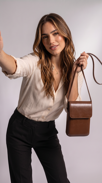 Women's Genuine Leather Crossbody Bag - Bella