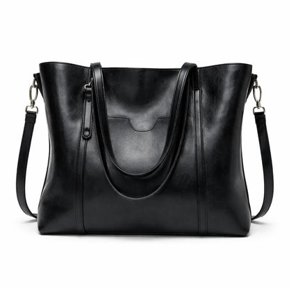 Women's Genuine Leather Messenger Bag - Elegant Woman