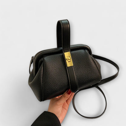 Ivy | Women’s Elegant Leather Mini Handbag with Turn Lock