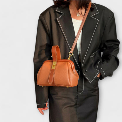 Ivy | Women’s Elegant Leather Mini Handbag with Turn Lock