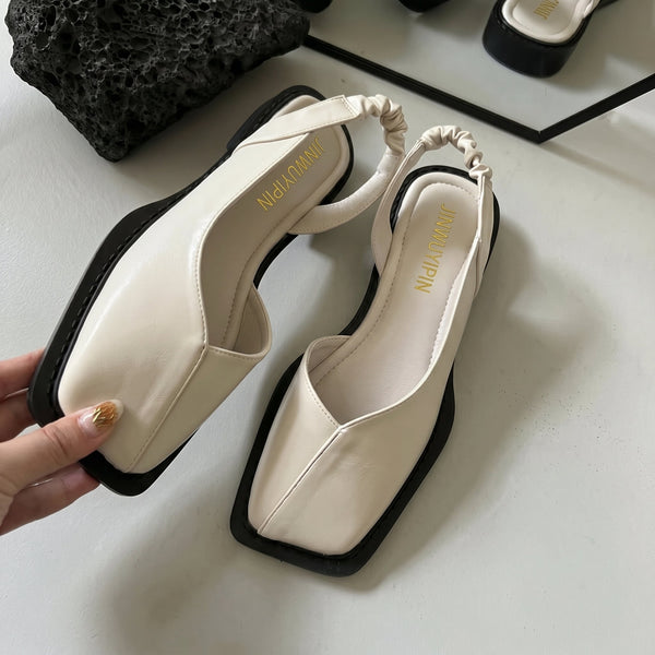 Women's Square Toe Slingback Sandals