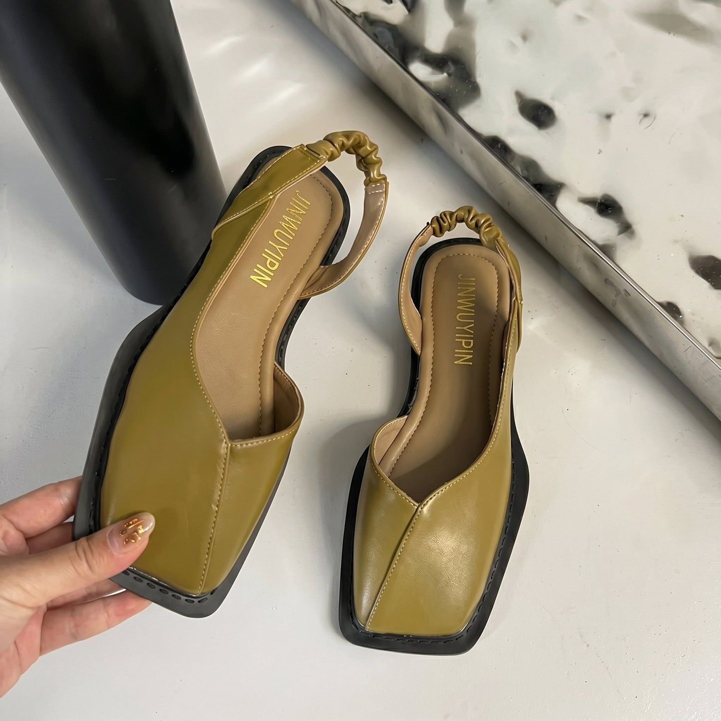 Daisy - Women's Square Toe Slingback Sandals