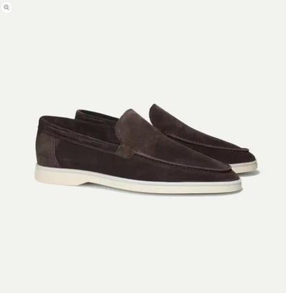 James | Men’s Stylish Suede Yacht Loafers with Rubber Sole