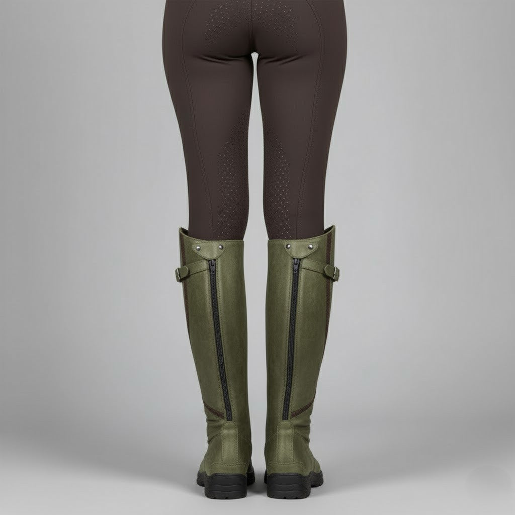 Women's Premium Supportive Comfort Outdoor Riding Leather Boots