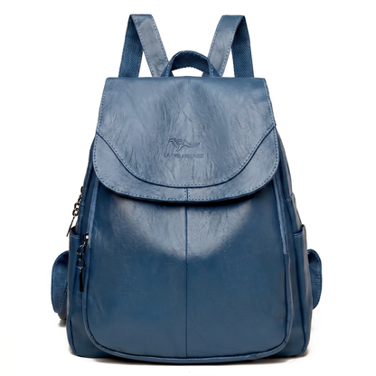 Women's Italian Genuine Leather Backpack - Eco