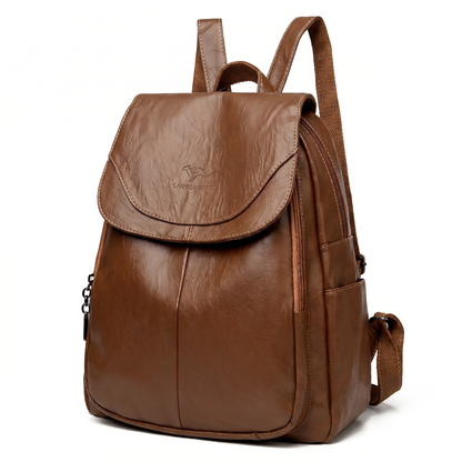 Women's Italian Genuine Leather Backpack - Eco