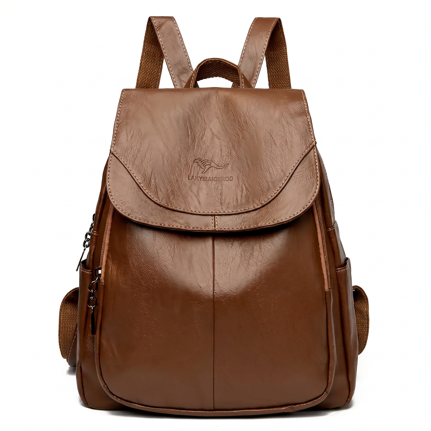 Women's Italian Genuine Leather Backpack - Eco