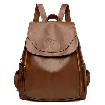 Women's Italian Genuine Leather Backpack - Eco