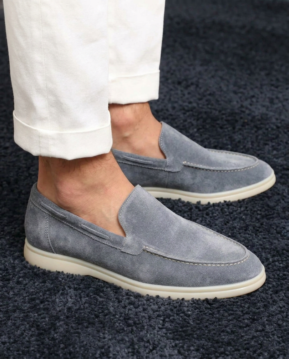 Men's Suede Slip-On Loafers