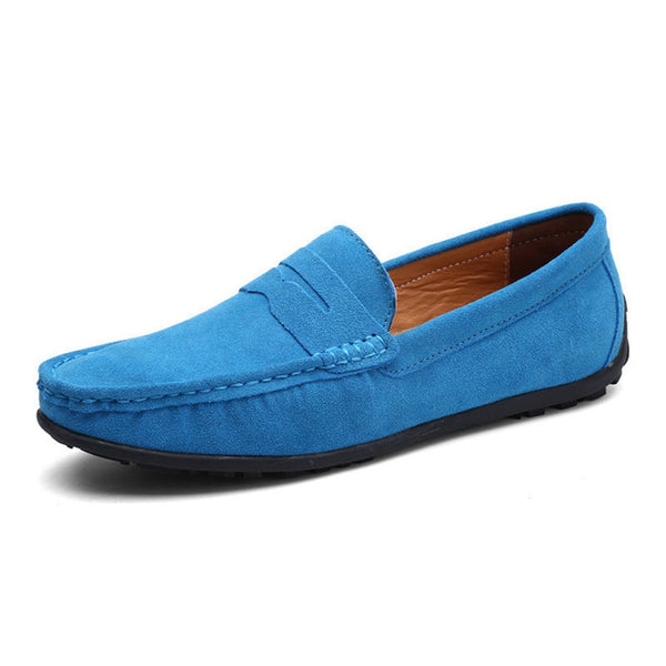 Men's Suede Penny Loafers