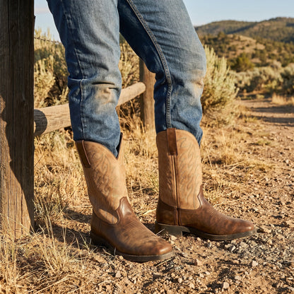 Matthew - Men's Embroidered Western Cowboy Boots