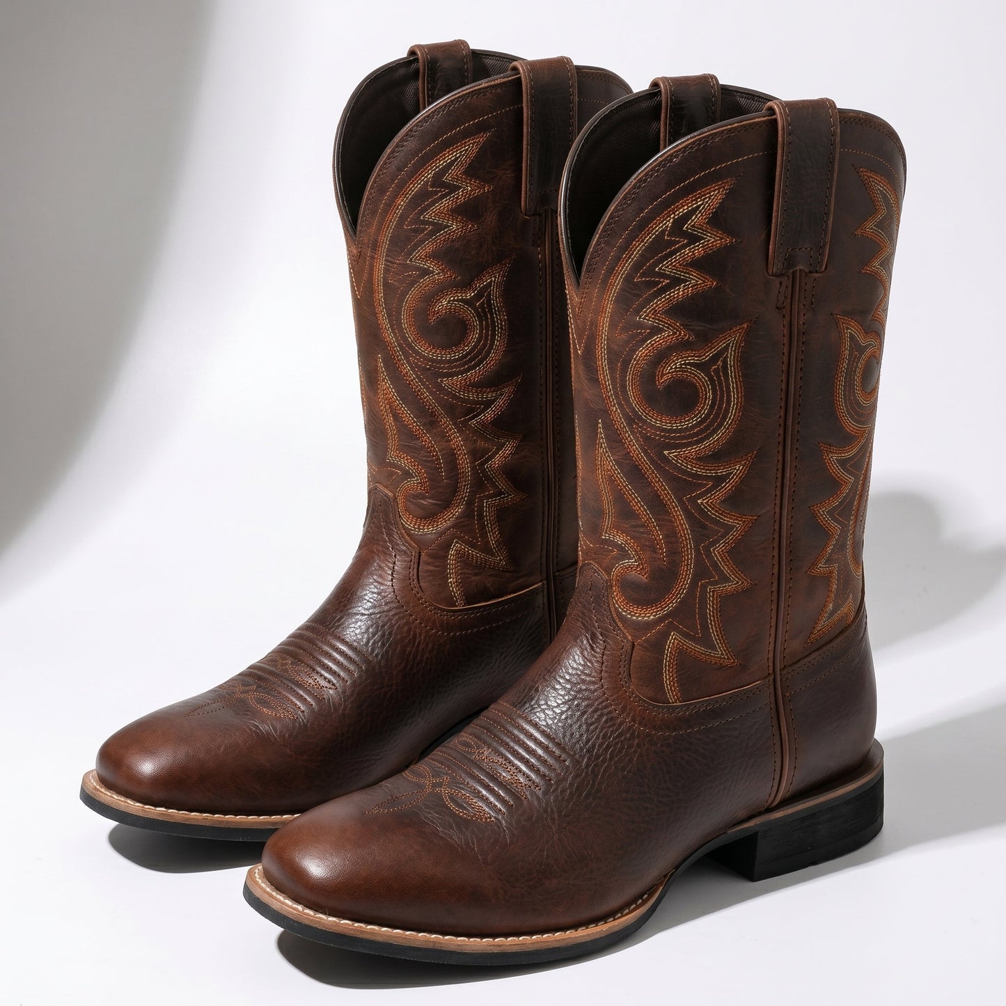 Matthew - Men's Embroidered Western Cowboy Boots