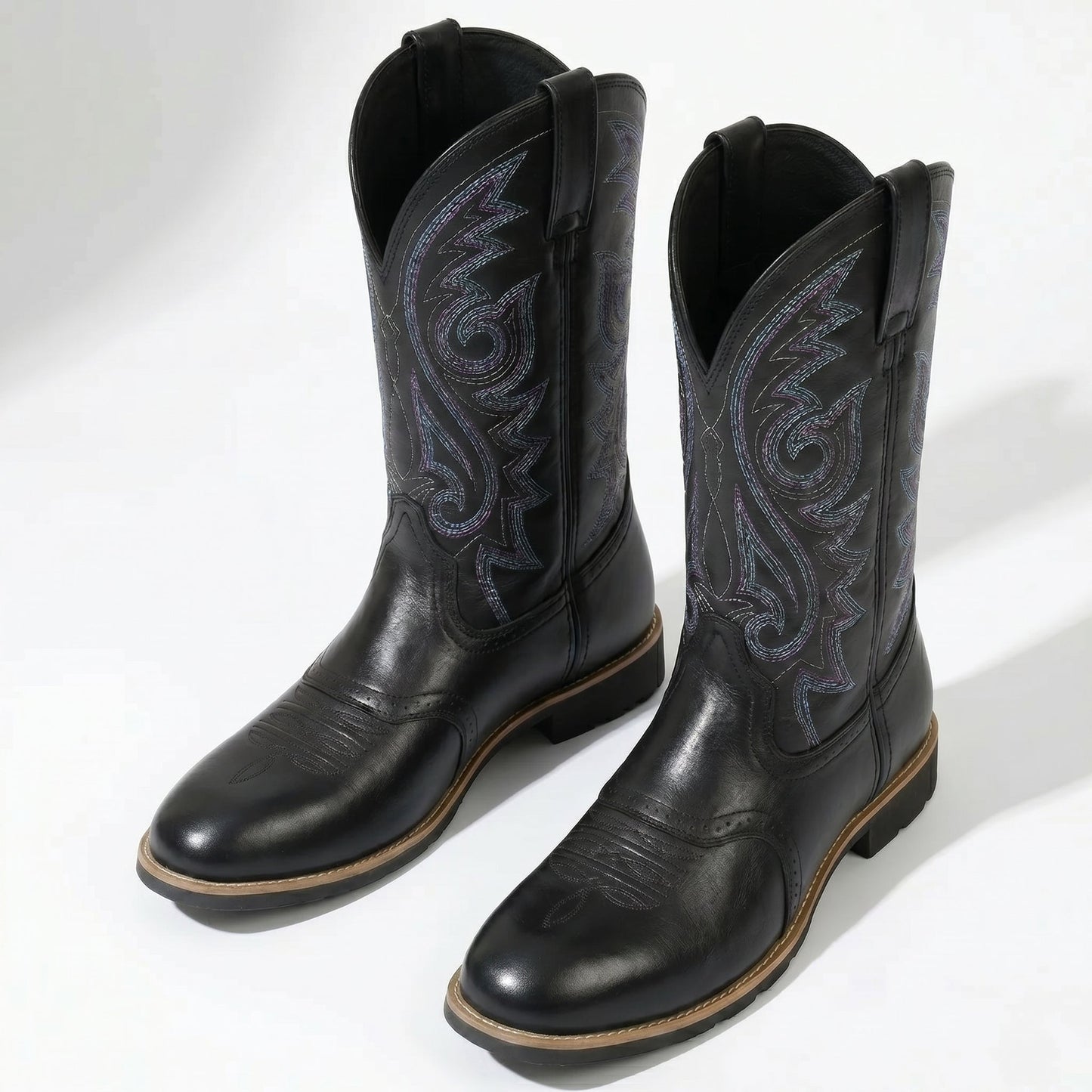 Matthew - Men's Embroidered Western Cowboy Boots