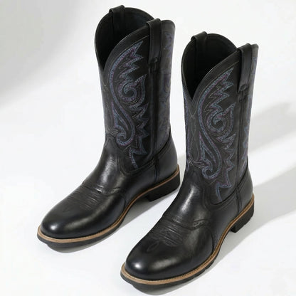 Matthew - Men's Embroidered Western Cowboy Boots